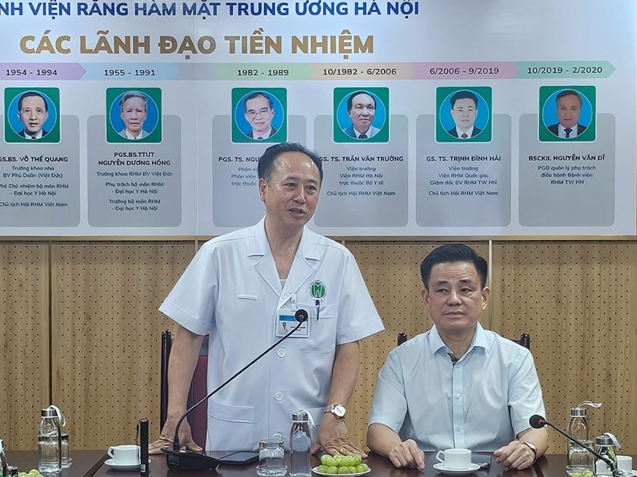 PGS.TS Trần Cao Bính, Bí thư Đảng ủy, Giám đốc bệnh viện phát biểu